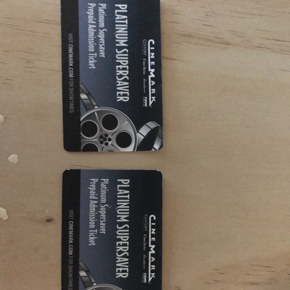 Two movie tickets